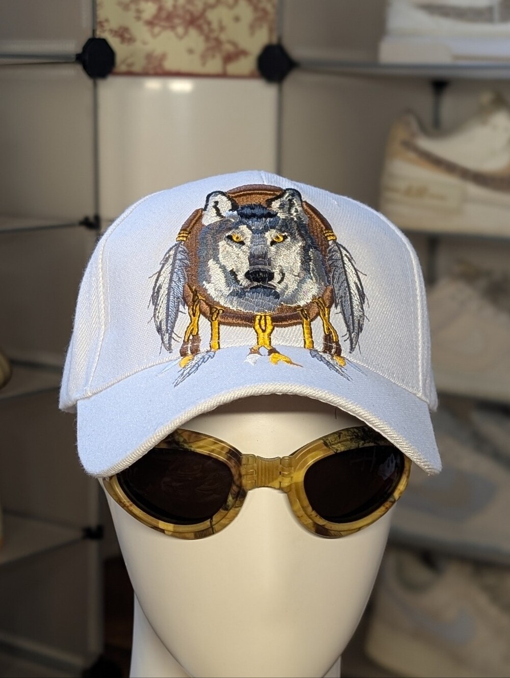 Native Pride Dreamcatcher Wolf Hat (OS)